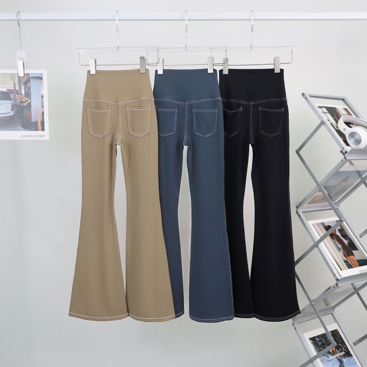 L2978#  Women Bell Botton Pants